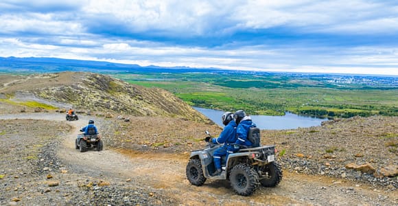 Reykjavík: Mountain Peak ATV Tour with Summit Views & Pickup