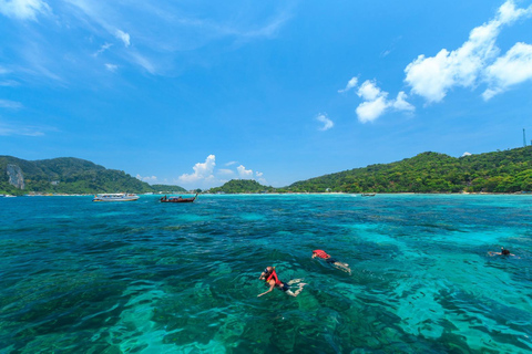 Phuket or Kha Lak: Phi Phi Island Premium Catamaran Tour Pickup from Khaolak Area
