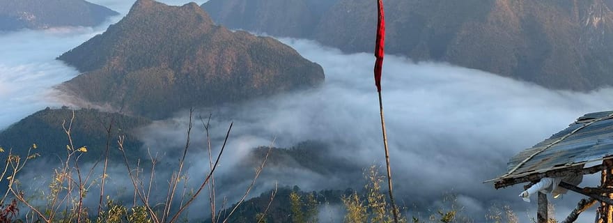 Nong Khiaw : Camping nocturne avec vue sur le lever et le coucher du soleil