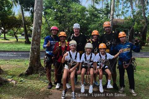 Koh Samui: Samui Zipline Adventure with Transfer service Zipline B - 16 Platforms