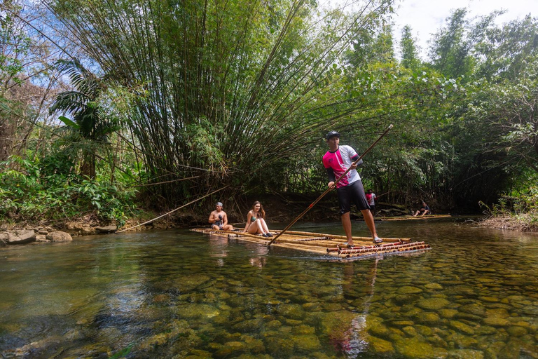 Khao Lak Adventure: Bamboo Rafting & Elephant Walk Journey Khaolak Bamboo Rafting and Walk with Elephant Experience