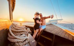 Rhodes: Sunset Cruise with Greek BBQ and Unlimited Drinks