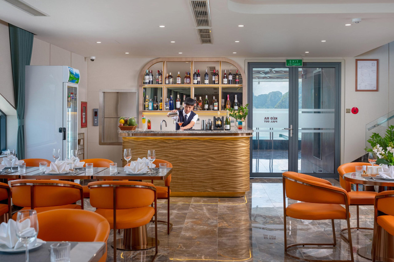 Discover Halong Bay with 5-star Leona Cruise Day Tour Pick up from Hanoi by Dcar Limousine