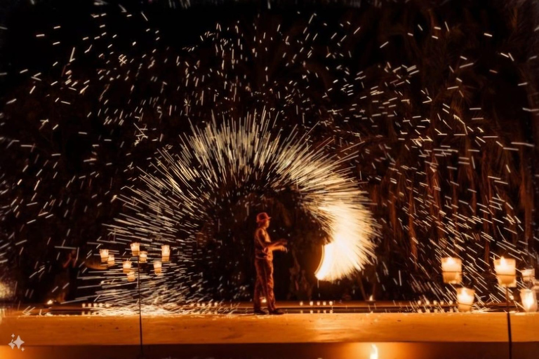 Marrakech:Kamelridning och fyrhjuling med solnedgång,middag och show