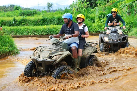 Bali : Ubud : randonnée en quad et rafting avec plantation de café