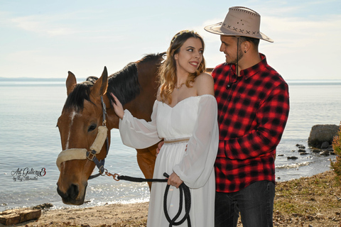 سالونيك: جلسة تصوير للخيول في مشهد طبيعي