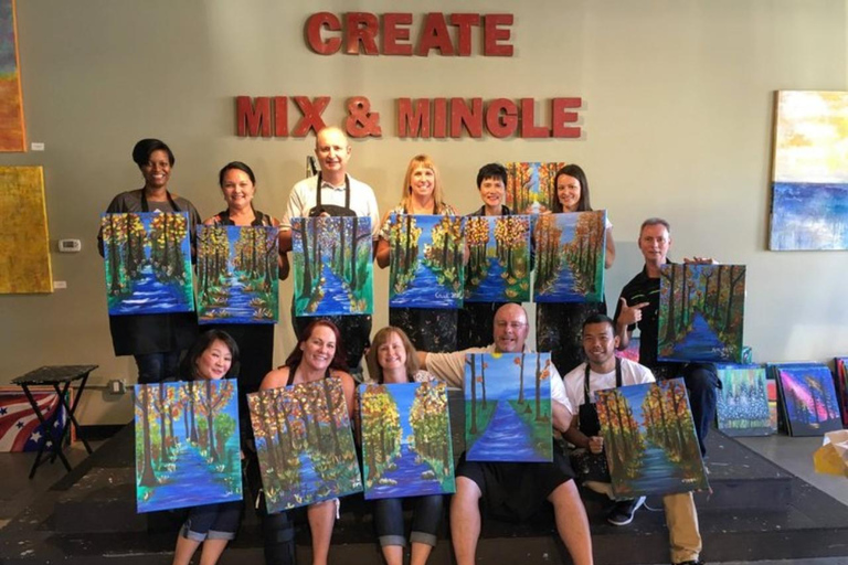 San Mateo: Paint & Sip Experience for Large Groups