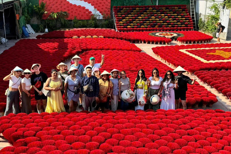 Hanoi: Incense Village, Conical Hat, Lacquer Art-SMALL GROUP PRIVATE Half Day- Incense Village- Hat Village- Train Street