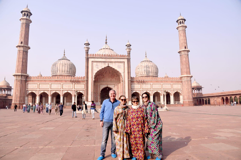 Delhi: Old and New Delhi City Private Guided Day Tour Half-Day Old Delhi Tour (Hotel Pickup, Driver, and Guide)