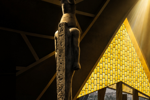 Premium Grand Egyptian Museum Night Show & Dinner Experience Small Group Tour with Dinner