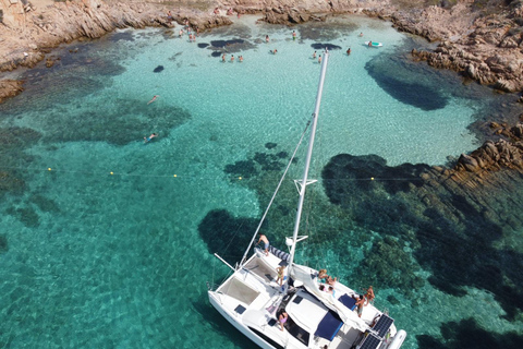 From Palau: Maddalena Archipelago Catamaran Tour with Lunch
