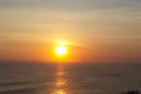 coucher de soleil et dîner