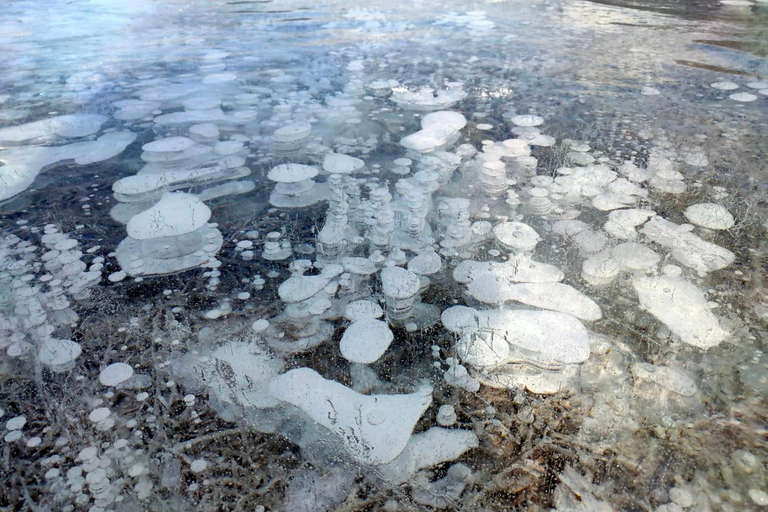 بحيرة أبراهام الفقاعية الجليدية/شلالات سونوابتا وبحيرة بيتو وبحيرة باوبحيرة فقاعات الجليد أبراها