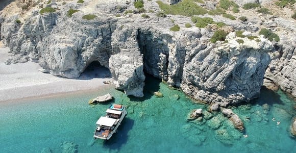 Rhodes: Anthony Quinn, Ladiko and Caves All-Inclusive Cruise