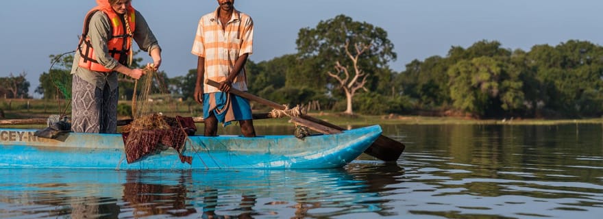 Village de Hiriwadunna : pêche dans le lac et expérience culinaire locale