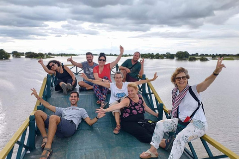 Från Siem Reap: Flytande bytur med båtPrivat tur vid solnedgången