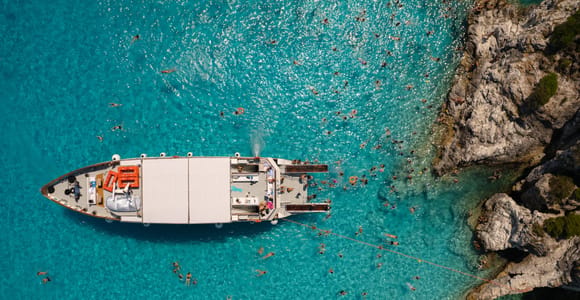 Lefkimmi: Paxos, Antipaxos, and Blue Caves Luxury Cruise