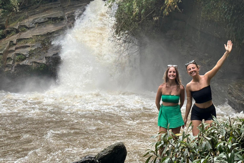 Chiang Mai: Santuario degli elefanti, cascata e tour di raftingServizio di prelievo in hotel