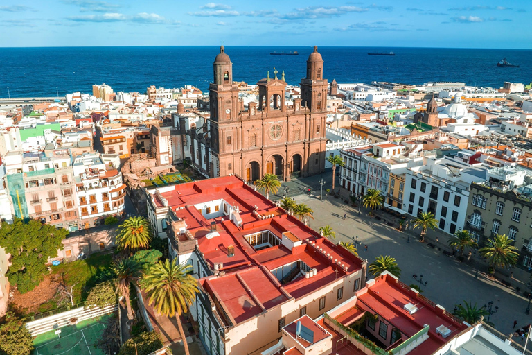 Las Palmas or Maspalomas: Contrasts tour of Gran Canaria From Maspalomas - with Mundo Platano tickets - English