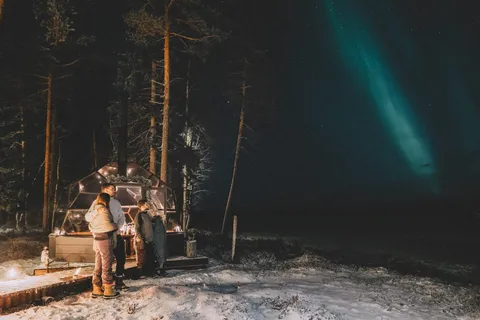 Rovaniemi Glass Igloo Dinner and Scooter ride PRIVATE