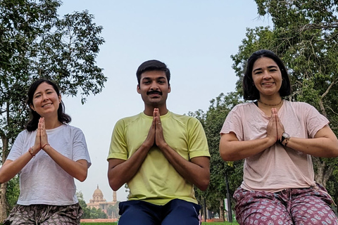 Delhi: Yoga in de Lodhi-tuin