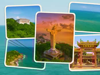 Desde Ho Chi Minh La playa de Vung Tau y una estatua gigante de Dios