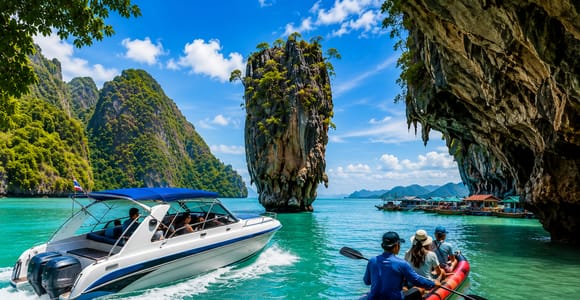 Phuket: James Bond Island Canoeing Tour by Speedboat + Lunch