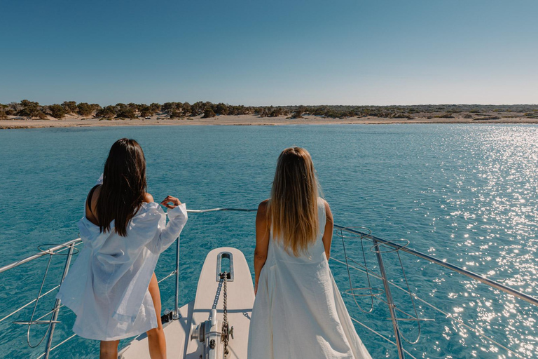 Au départ de Ierapetra : Croisière sur l'île de Chrissi avec déjeunerBillet pour le yacht et déjeuner inclus