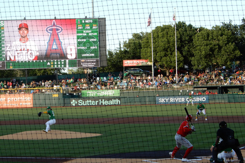 Sacramento: The Athletics Baseball Game Ticket Home Plate Seating