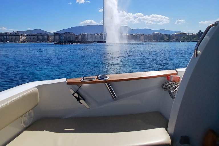 Geneva: Private Boat Cruise with Optional Fondue Private Boat day Lake Geneva (2h)