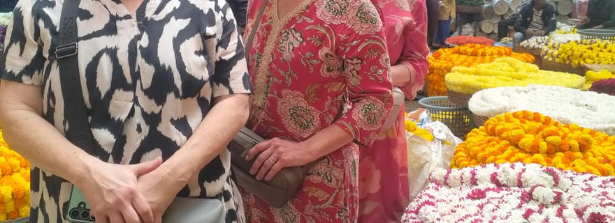 Visite à pied de Bangalore Marché aux fleurs KR, Fort, Palais Tippu