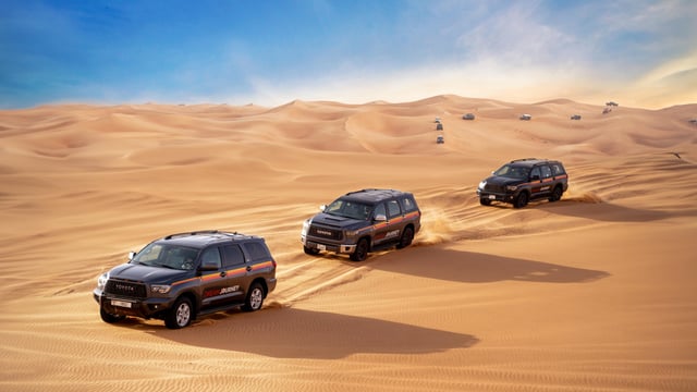 Piste du désert de Dubaï : Safari guidé en Quad/Polaris et dans les dunes rouges