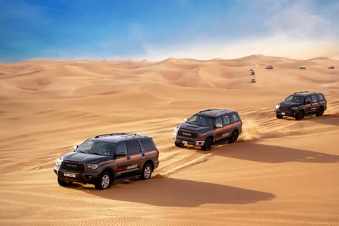 Piste du désert de Dubaï : Safari guidé en Quad/Polaris et dans les dunes rouges