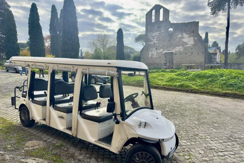 Roma: Tour privado en carro de golf por la Vía Apia y las Catacumbas