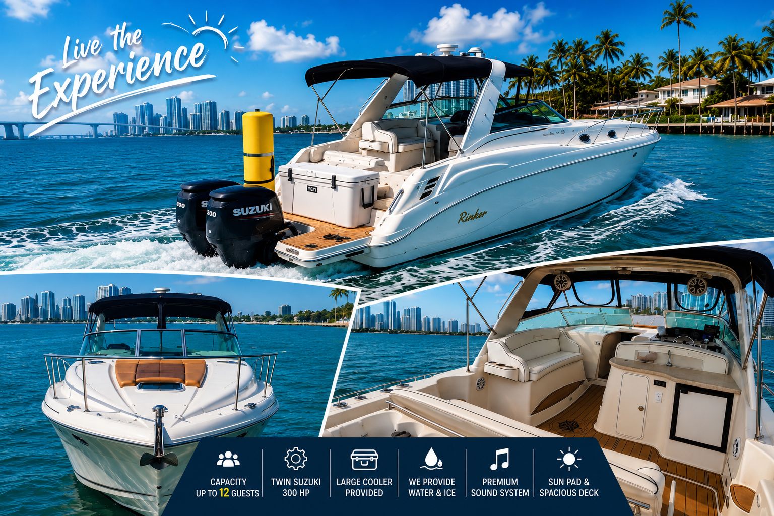 Privates Jacht-Erlebnis in Miami – Skyline, Bucht & Spaß