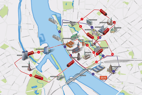 Riga: City Sightseeing Hop-On Hop-Off Bus Tour 24-Hour Ticket