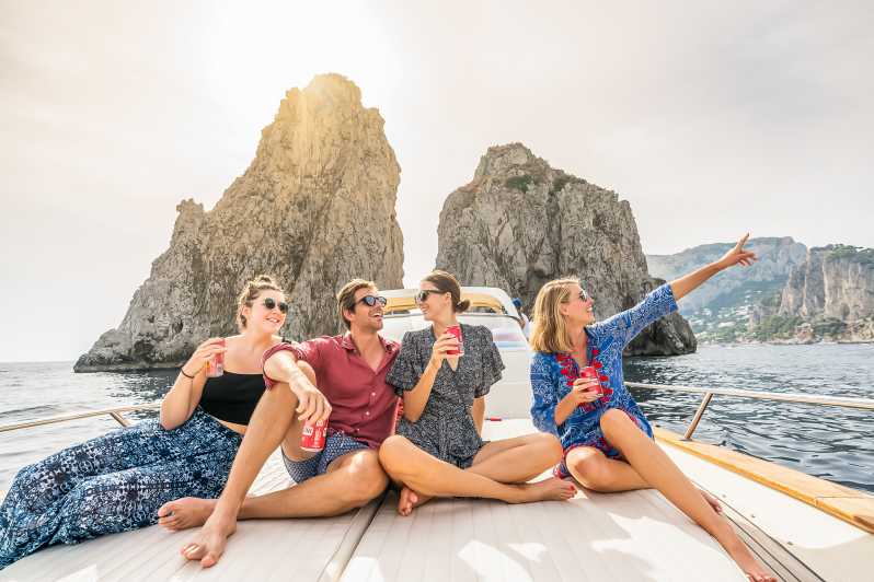 Sorrente : visite de Capri en bateau et grotte bleue en option