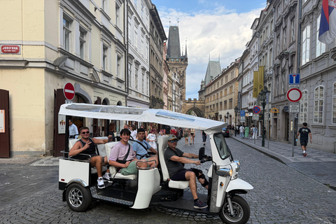 Prague: Electric Tuk-Tuk City Tour with Guide Prague River Side 1,5 hour Tour