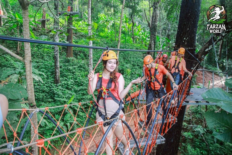 Chiang Mai: Jungle Zipline and White Water Rafting Tour