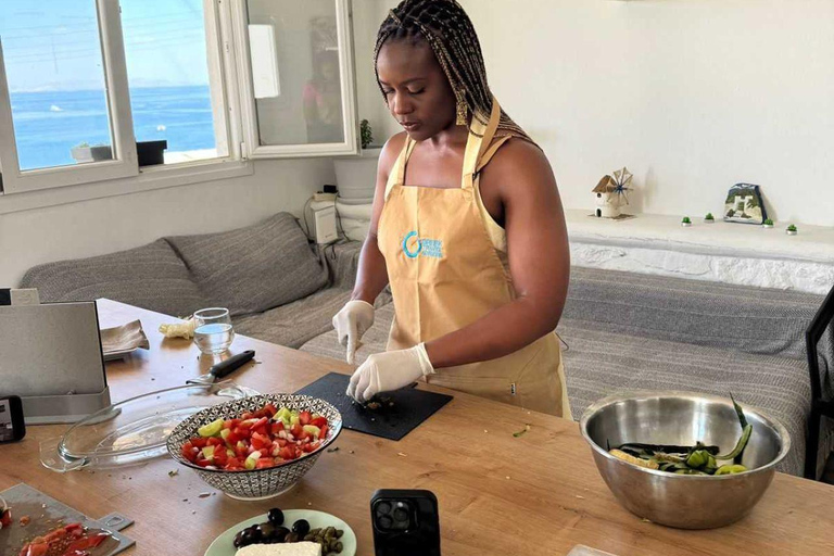 Cours de cuisine en petit groupe à Mykonos