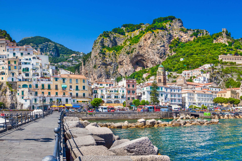 De Nápoles: Excursão a Pompéia e AmalfiDe Nápoles: Visita guiada a Pompéia e Amalfi