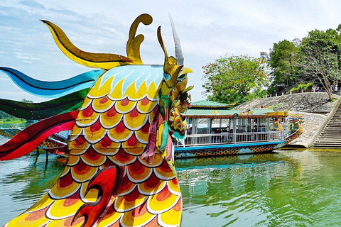 Tour en barco del dragón de Hue: Explora la Pagoda Thien Mu y las Tumbas Reales