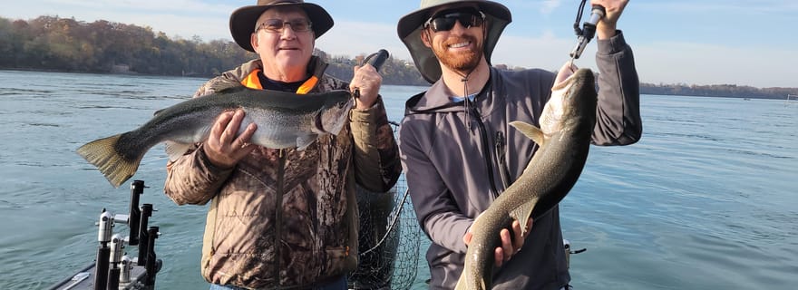 Location de bateaux de pêche sur la rivière Niagara à Lewiston (New York)