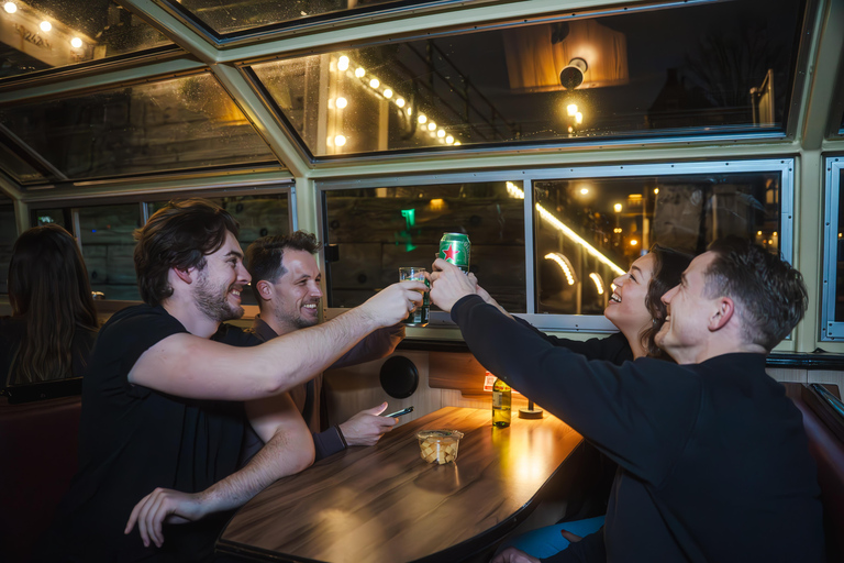 Amsterdam: Cozy Light Festival Cruise with Hot Chocolate