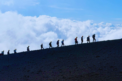 Trek to the summit of Mount Etna (3,350 m) with drone video etna summit craters hike