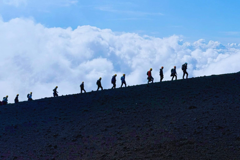Trek to the summit of Mount Etna (3,350 m) with drone video etna summit craters hike
