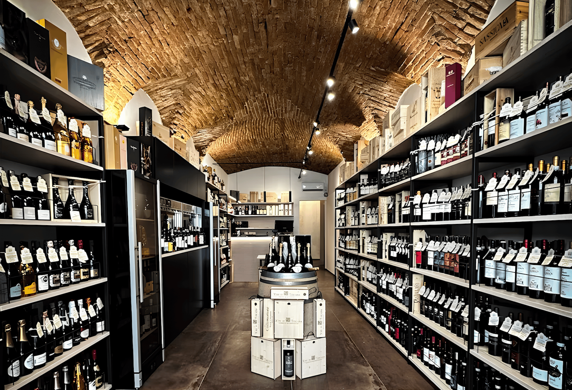 Arezzo: Weinprobe mit einer Auswahl toskanischer Produkte in der Weinhandlung