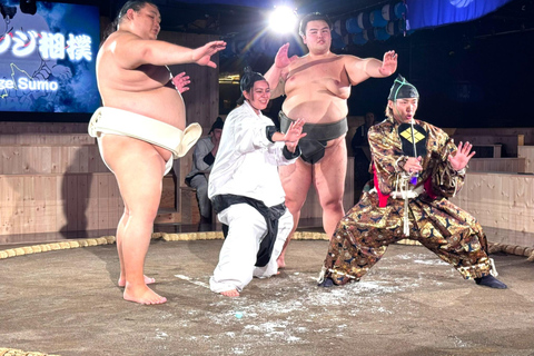 Tokyo: Sumo Entertainment with Japanese Meal at Tokyo Tower Front row VIP seats