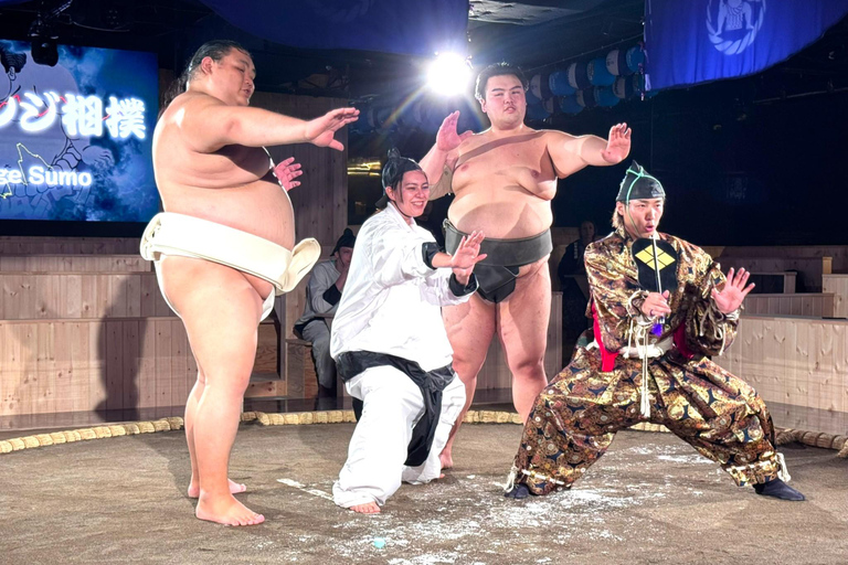 Tokyo: Sumo Entertainment with Japanese Meal at Tokyo Tower Front row VIP seats