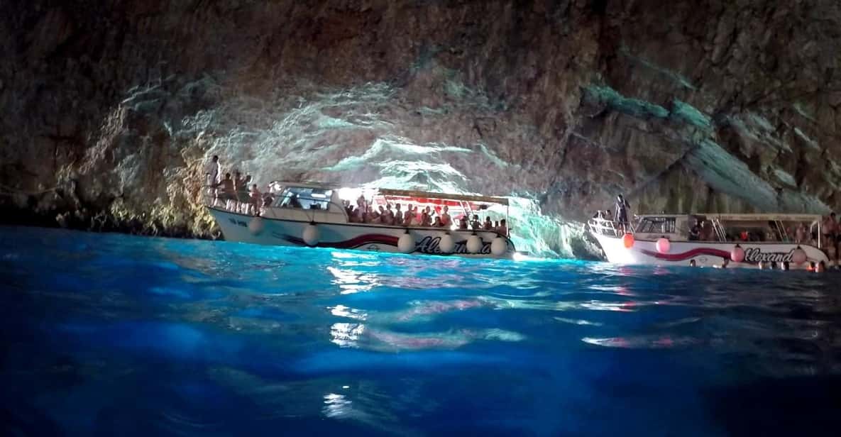 Tivat: Submarine Tunnel, Blue Cave, Žanjice Beach Boat Tour — a boat tour from Kotor, Montenegro
